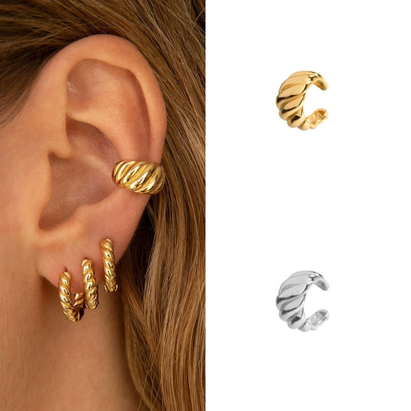 Women's Thread Pattern Ear Clip Simple Cold Style