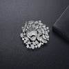 Women's Three Dimensional Lion Brooch Electroplated Copper Cartoon Animal Jewelry Accessory For Clothing Wholesale Fashion Gift