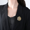 Women's Three Dimensional Lion Brooch Electroplated Copper Cartoon Animal Jewelry Accessory For Clothing Wholesale Fashion Gift