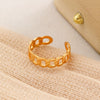 Women's Three Piece Ring Set Copper Geometric Electroplated Jewelry