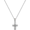 Women's Titanium Steel And Copper Geometric Pattern Cross Flower Light Luxury Fashion Trendy Clavicle Chain With Diamond Design