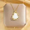 Women's Titanium Steel And Copper Geometric Pendant Necklace Set With Diamonds Light Luxury Style Cross Chain