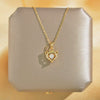 Women's Titanium Steel And Copper Light Luxury Geometric Animals Fox Pendant Cross Chain Necklace