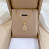 Women's Titanium Steel And Copper Necklace With Geometric Design And Diamond Microinlay