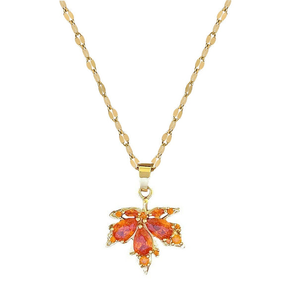 Women's Titanium Steel And Copper Necklace With Geometric Pattern And Electroplating Design