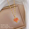 Women's Titanium Steel And Copper Necklace With Geometric Pattern And Electroplating Design