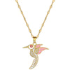 Women's Titanium Steel And Copper Necklace With Geometric Pattern And Electroplating Treatment