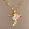 Women's Titanium Steel And Copper Necklace With Geometric Pattern And Electroplating Treatment