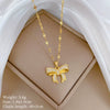 Women's Titanium Steel And Copper Necklace With Planet Starry Sky Geometric Pattern And Diamond Microinlay Design