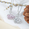 Women's Titanium Steel And Copper Necklace With Swan Design And Real Gold Plating