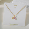Women's Titanium Steel And Copper Pendant Necklace With Animal Zodiac Heart Shape Geometric Dripping Oil Design O Word Chain