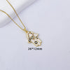 Women's Titanium Steel And Copper Pendant Necklace With Electroplating And Casual Style