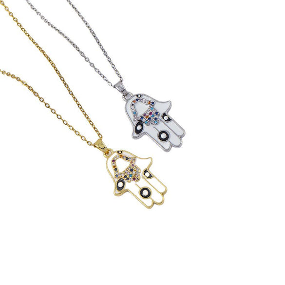 Women's Titanium Steel And Copper Pendant Necklace With Electroplating And Casual Style