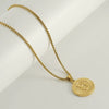 Women's 316L Stainless Steel And 316L Stainless Steel Constellation Necklace With Electroplating And Square Pearl Chain