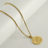 Women's 316L Stainless Steel And 316L Stainless Steel Constellation Necklace With Electroplating And Square Pearl Chain