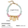 Women's Titanium Steel And Stainless Steel Electroplated Bracelet With Shell Flower Conch Design