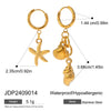 Women's Titanium Steel And Stainless Steel Geometric Earrings With Electroplating Light Luxury And Highend Sense