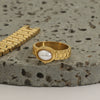Women's Titanium Steel And Stainless Steel Geometric Ring Jewelry With Electroplating Design