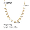 Women's Titanium Steel And Stainless Steel Geometric Style Diamond Tassel Jewelry With Electroplating And Ball Chain