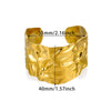 Women's Titanium Steel And Stainless Steel Little Fresh Plants Flowers Vintage Bracelet With Electroplating