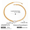 Women's Titanium Steel And Stainless Steel Necklace With Electroplating Jewelry