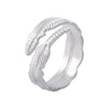 Women's Titanium Steel And Stainless Steel Opening Adjustable Nonfading Ring With Electroplating Niche And Natural Style