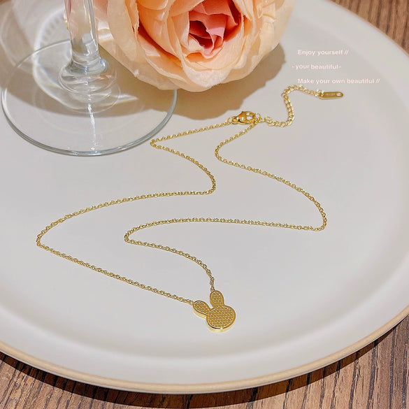 Women's Titanium Steel Animals Zodiac Light Luxury Electroplating Clavicle Chain Necklace
