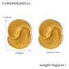 Women's 316L Stainless Steel Asymmetric Water Drop Shape Geometric Design Electroplated Earrings