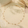 Women's 316L Stainless Steel Baby's Breath Pearl Necklace With Electroplating Fashionable Clavicle Chain