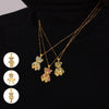 Women's Titanium Steel Bear Necklace With Geometric Pattern And Electroplating Design