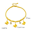Women's Titanium Steel Butterfly Beaded Electroplated Allmatch Bracelet