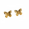 Women's Titanium Steel Butterfly Flower Electroplated Earrings Light Luxury Style