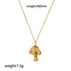 Women's Titanium Steel Color Zircon Necklace Geometric Style Electroplated