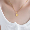 Women's Titanium Steel Crayfish Crab Zodiac Pendant Necklace With Geometric Pattern And Electroplating Treatment Twist Chain