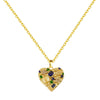 Women's Titanium Steel Cross Chain Necklace With Colorful Zircon Love Pendant Real Gold Plated And Enhanced Color Retention Highend Style