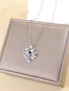 Women's Titanium Steel Cross Chain Necklace With Colorful Zircon Love Pendant Real Gold Plated And Enhanced Color Retention Highend Style