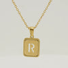 Women's 316L Stainless Steel Cross Chain Necklace With Hollow Letter Pendant