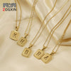 Women's 316L Stainless Steel Cross Chain Necklace With Hollow Letter Pendant