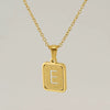 Women's 316L Stainless Steel Cross Chain Necklace With Hollow Letter Pendant