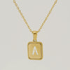 Women's 316L Stainless Steel Cross Chain Necklace With Hollow Letter Pendant