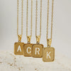 Women's 316L Stainless Steel Cross Chain Necklace With Hollow Letter Pendant