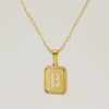 Women's 316L Stainless Steel Cross Chain Necklace With Hollow Letter Pendant