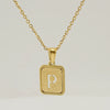 Women's 316L Stainless Steel Cross Chain Necklace With Hollow Letter Pendant