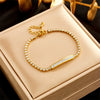 Women's Titanium Steel Diamond Rhinestone Chain Bracelet Light Luxury And Elegant Design