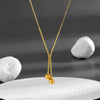 Women's Titanium Steel Double Ball Geometric Sweater Chain Clothing Accessories