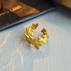 Women's Titanium Steel Dragonfly Ring Fashion Highend Light Luxury Electroplating Design