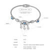 Women's 316L Stainless Steel Electroplated Heart And Geometric Pendant Bracelet New Retro Style