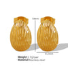 Women's 316L Stainless Steel Fanshaped And Dropshaped Retro Earrings With Electroplating Treatment Simple Style