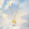 Women's Titanium Steel Fivepointed Star Geometric Personality Clavicle Necklace With Furnace Vacuum Electroplating