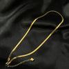 Women's Titanium Steel Flat Snake Chain Necklace Simple Geometric Clavicle Necklace With Electroplated Elegant Minimalist Style